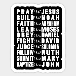 Pray Like Jesus Sticker